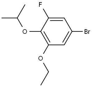 5-bromo-1-ethoxy-3-fluoro-2-isopropoxybenzene Structure