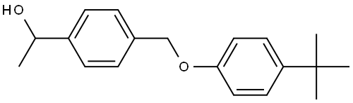 1-(4-((4-(tert-butyl)phenoxy)methyl)phenyl)ethanol Structure