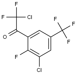 2-chloro-1-(3-chloro-2-fluoro-5-(trifluoromethyl)phenyl)-2,2-difluoroethanone Structure