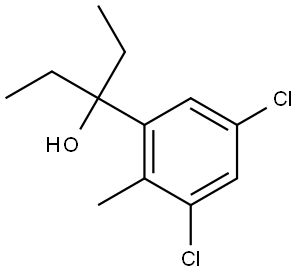 3-(3,5-dichloro-2-methylphenyl)pentan-3-ol Structure