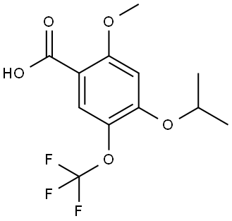 4-isopropoxy-2-methoxy-5-(trifluoromethoxy)benzoic acid Structure