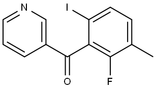 (2-fluoro-6-iodo-3-methylphenyl)(pyridin-3-yl)methanone Structure