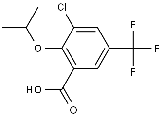 3-chloro-2-isopropoxy-5-(trifluoromethyl)benzoic acid Structure