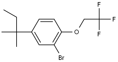 2-bromo-4-(tert-pentyl)-1-(2,2,2-trifluoroethoxy)benzene Structure