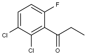 1-(2,3-dichloro-6-fluorophenyl)propan-1-one Structure