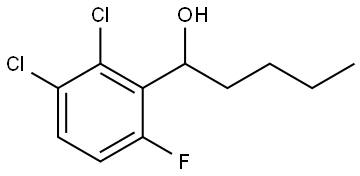 1-(2,3-dichloro-6-fluorophenyl)pentan-1-ol Structure