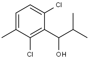 1-(2,6-dichloro-3-methylphenyl)-2-methylpropan-1-ol Structure