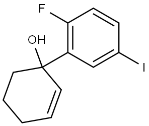 2'-fluoro-5'-iodo-1,2,3,4-tetrahydro-[1,1'-biphenyl]-1-ol Structure