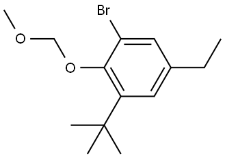 1-bromo-3-(tert-butyl)-5-ethyl-2-(methoxymethoxy)benzene Structure