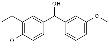 (3-isopropyl-4-methoxyphenyl)(3-methoxyphenyl)methanol Structure