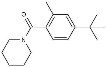 (4-(tert-butyl)-2-methylphenyl)(piperidin-1-yl)methanone Structure