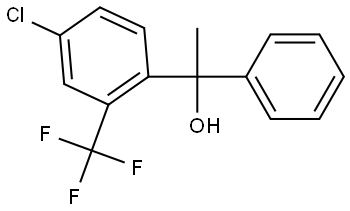 1-(4-chloro-2-(trifluoromethyl)phenyl)-1-phenylethanol Structure