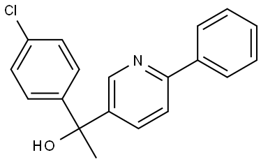 1-(4-chlorophenyl)-1-(6-phenylpyridin-3-yl)ethanol Structure