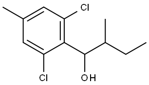 1-(2,6-dichloro-4-methylphenyl)-2-methylbutan-1-ol Structure