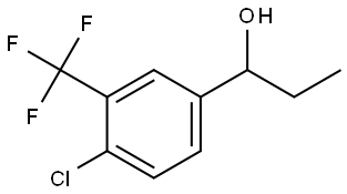 1-(4-chloro-3-(trifluoromethyl)phenyl)propan-1-ol Structure