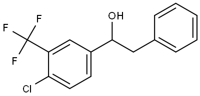 1-(4-chloro-3-(trifluoromethyl)phenyl)-2-phenylethanol Structure