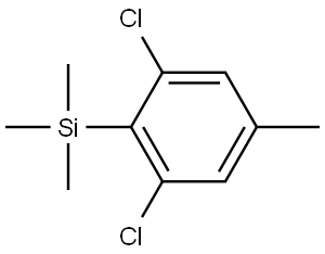 (2,6-dichloro-4-methylphenyl)trimethylsilane Structure