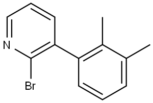 2-Bromo-3-(2,3-dimethylphenyl)pyridine Structure