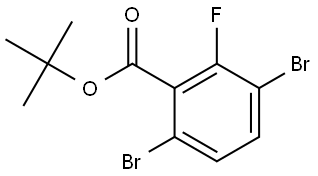 Tert-butyl 3,6-dibromo-2-fluorobenzoate Structure