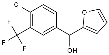 (4-chloro-3-(trifluoromethyl)phenyl)(furan-2-yl)methanol Structure