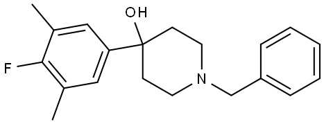 1-benzyl-4-(4-fluoro-3,5-dimethylphenyl)piperidin-4-ol Structure