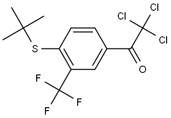 1-(4-(tert-butylthio)-3-(trifluoromethyl)phenyl)-2,2,2-trichloroethanone Structure