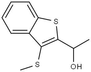 1-(3-(Methylthio)benzo[b]thiophen-2-yl)ethanol Structure