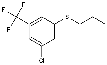 (3-chloro-5-(trifluoromethyl)phenyl)(propyl)sulfane Structure