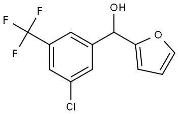 (3-chloro-5-(trifluoromethyl)phenyl)(furan-2-yl)methanol Structure