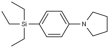 1-(4-(triethylsilyl)phenyl)pyrrolidine Structure