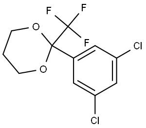 2-(3,5-dichlorophenyl)-2-(trifluoromethyl)-1,3-dioxane Structure