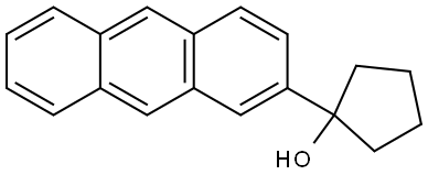 1-(anthracen-2-yl)cyclopentanol Structure