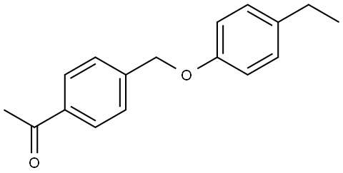 1-(4-((4-ethylphenoxy)methyl)phenyl)ethanone Structure