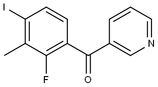 (2-fluoro-4-iodo-3-methylphenyl)(pyridin-3-yl)methanone Structure