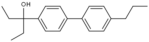 3-(4'-propyl-[1,1'-biphenyl]-4-yl)pentan-3-ol Structure