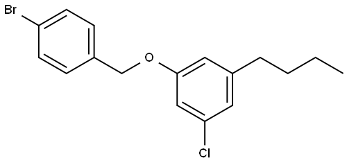 1-((4-bromobenzyl)oxy)-3-butyl-5-chlorobenzene Structure