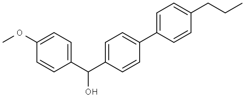 (4-methoxyphenyl)(4'-propyl-[1,1'-biphenyl]-4-yl)methanol Structure