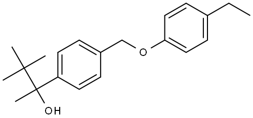 2-(4-((4-ethylphenoxy)methyl)phenyl)-3,3-dimethylbutan-2-ol Structure