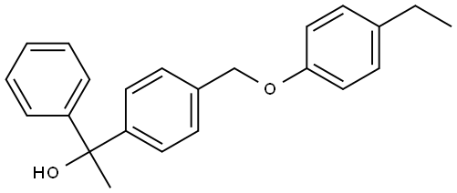 1-(4-((4-ethylphenoxy)methyl)phenyl)-1-phenylethanol Structure