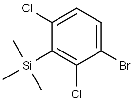 (3-bromo-2,6-dichlorophenyl)trimethylsilane Structure