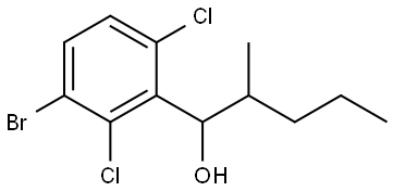 1-(3-bromo-2,6-dichlorophenyl)-2-methylpentan-1-ol Structure