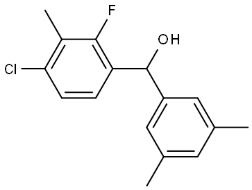 (4-chloro-2-fluoro-3-methylphenyl)(3,5-dimethylphenyl)methanol Structure