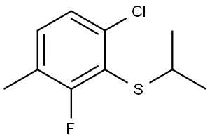 (6-chloro-2-fluoro-3-methylphenyl)(isopropyl)sulfane Structure