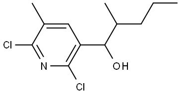 1-(2,6-dichloro-5-methylpyridin-3-yl)-2-methylpentan-1-ol Structure