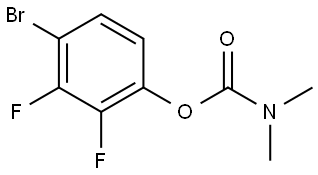 4-bromo-2,3-difluorophenyl dimethylcarbamate Structure