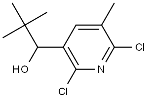 1-(2,6-dichloro-5-methylpyridin-3-yl)-2,2-dimethylpropan-1-ol Structure