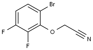 2-(6-bromo-2,3-difluorophenoxy)acetonitrile Structure