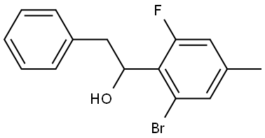 1-(2-bromo-6-fluoro-4-methylphenyl)-2-phenylethanol Structure