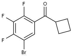 (5-bromo-2,3,4-trifluorophenyl)(cyclobutyl)methanone Structure