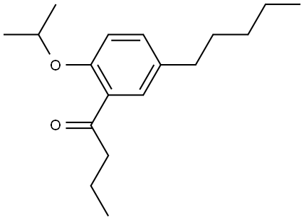 1-(2-isopropoxy-5-pentylphenyl)butan-1-one Structure